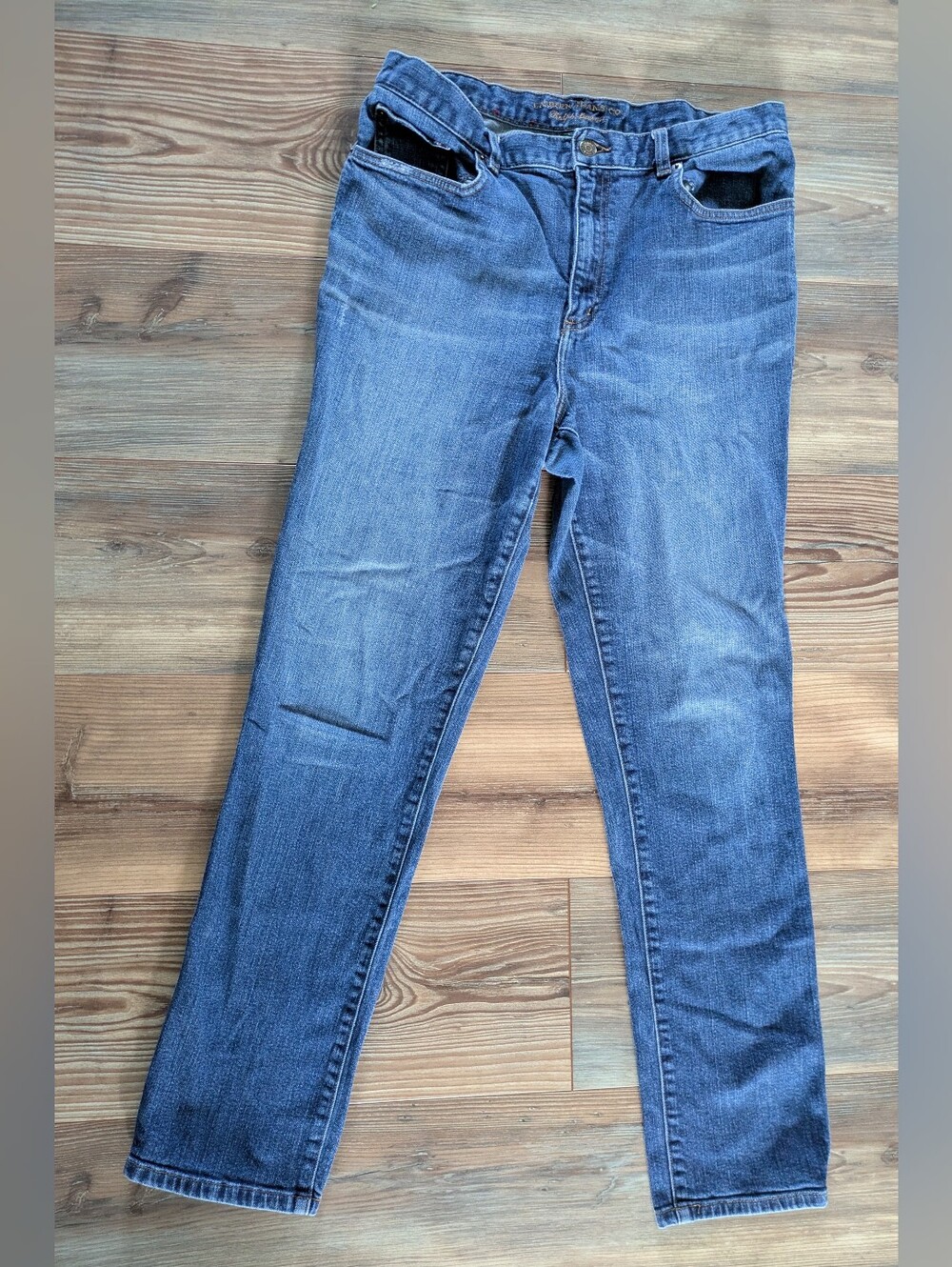 Ralph Lauren High Rise Medium Wash Straight Leg Denim Jeans 12